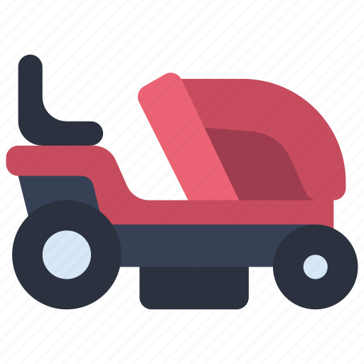 Ride, on, lawnmower, transportation, vehicle, cutter icon - Download on Iconfinder