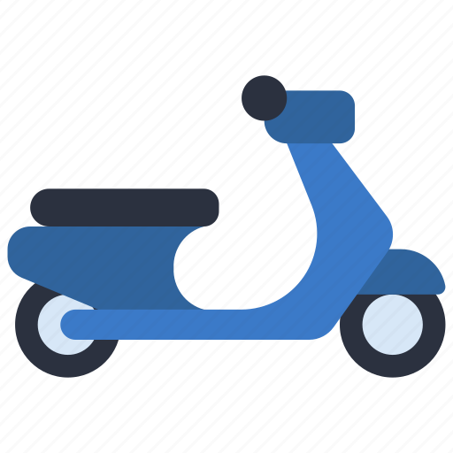 Scooter, transportation, vehicle, moped, vespa icon - Download on Iconfinder