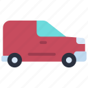 small, van, transportation, vehicle, work
