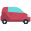 two, person, car, transportation, vehicle, smart, small 