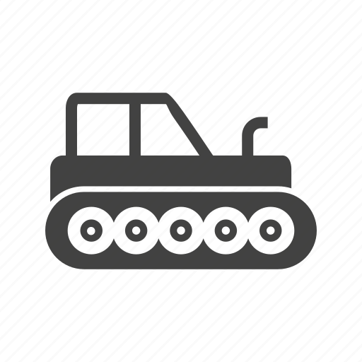 Bulldozer, construction, heavy, industrial, loader, tractor, vehicle icon - Download on Iconfinder