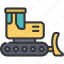 bulldozer, transportation, vehicle, construction, excavation 