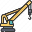 crane, vehicle, transportation, construction