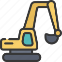 excavator, digger, transportation, vehicle, construction