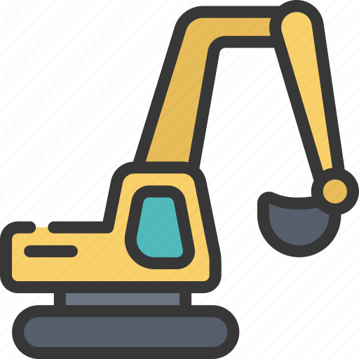 Excavator, digger, transportation, vehicle, construction icon - Download on Iconfinder