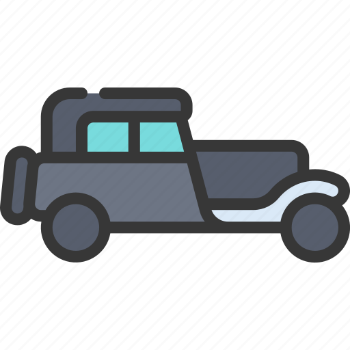 Old, long, car, transportation, vehicle, classic icon - Download on Iconfinder