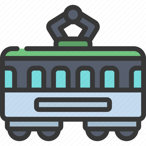 Tram, transportation, vehicle, train, city icon - Download on Iconfinder