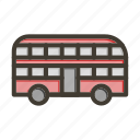 double bus, decker, transport, vehicles, public