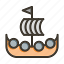 viking ship, boat, sail, sailboat, ship