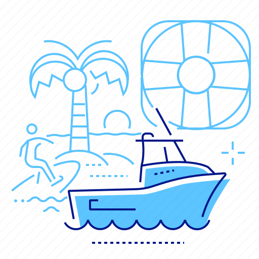 Rescue, serfer, boat, beach icon - Download on Iconfinder