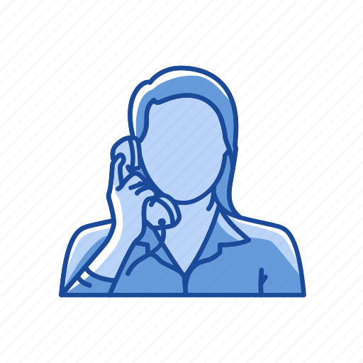 Call, female, message, phone icon - Download on Iconfinder