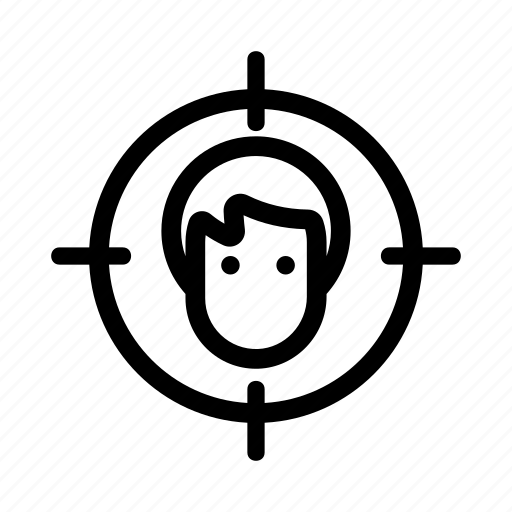 Biometric, contour, exploration, profile, silhouette, verification, white icon - Download on Iconfinder