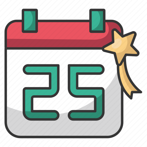 Calendar, winter, date, holiday, december, christmas icon - Download on Iconfinder