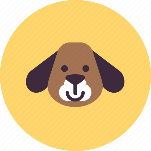 Animal, avatar, cute, dog, happy, smile, veterinary icon - Download on Iconfinder