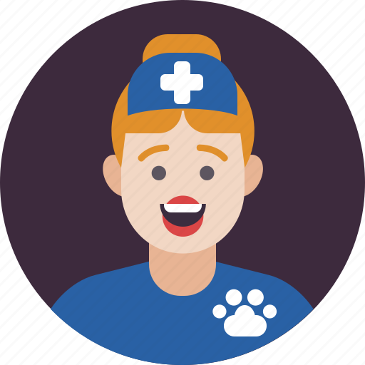 Avatar, care, happy, nurse, vet, veterinary, woman icon - Download on Iconfinder