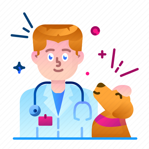 Veterinarian, man, veterinary, doctor, vet, medicine, care icon - Download on Iconfinder