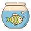 fish tank, goldfish, pet 