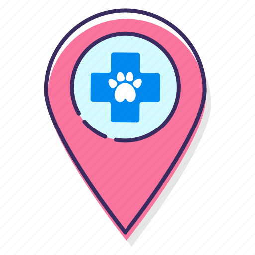 Clinic, location, vet icon - Download on Iconfinder
