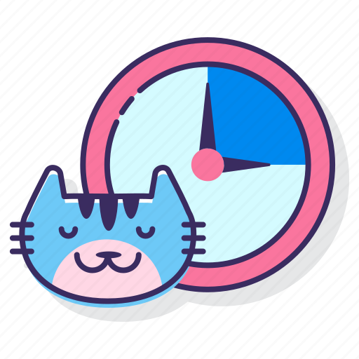 Cat, clock, hours, vet icon - Download on Iconfinder