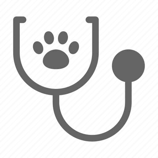 Paw, stethoscope, vet, veterinary icon - Download on Iconfinder