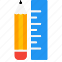 design, draw, graphic, measurement, pencil, ruler, tools