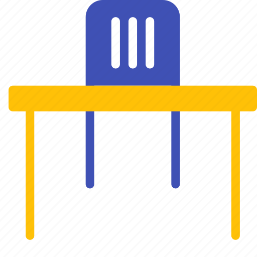 Chair, diningtable, furniture, interior, office, set, table icon - Download on Iconfinder
