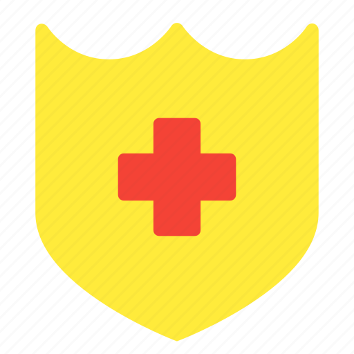 Cross, health, medical, protect, security, shield icon - Download on Iconfinder