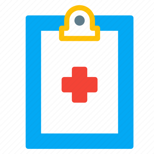 Clipboard, cross, file, health, medical, pulse, report icon - Download on Iconfinder