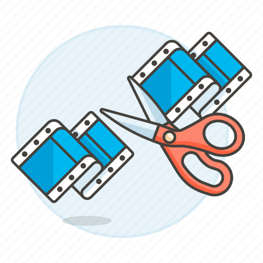 Cut, editing, editor, film, scissors, video icon - Download on Iconfinder