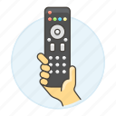 smart, video, remote, modern, control, tv