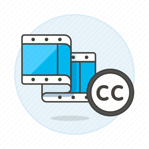 Cc, commons, creative, editing, film, video icon - Download on Iconfinder