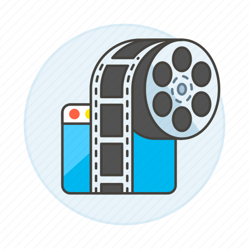 App, film, media, movie, player, roll, video icon - Download on Iconfinder