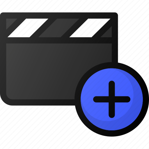 Add, clip, movie, video, film icon - Download on Iconfinder