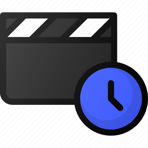 Clip, time, movie, video, film icon - Download on Iconfinder