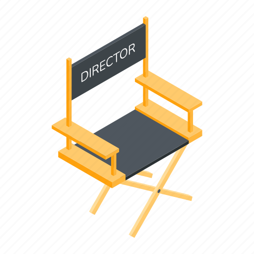 Director chair, director seat, folding chair, folding seat, portable chair icon - Download on Iconfinder