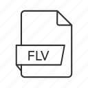 flv document, flv file, flv file icon, flv format, flv icon, flv, animate video file
