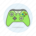 analog, consoles, controller, game, gamepad, green, stick, video, xbox