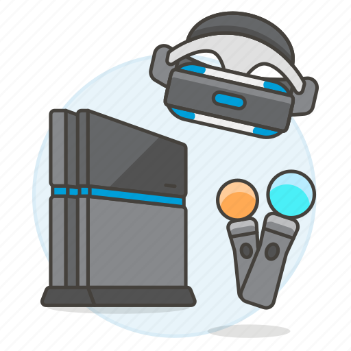 Consoles, controller, game, headset, move, playstation, ps4 icon - Download on Iconfinder