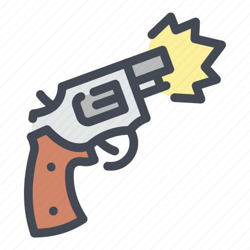 Gun, pistol, weapon, shooting, shooter, revolver icon - Download on Iconfinder