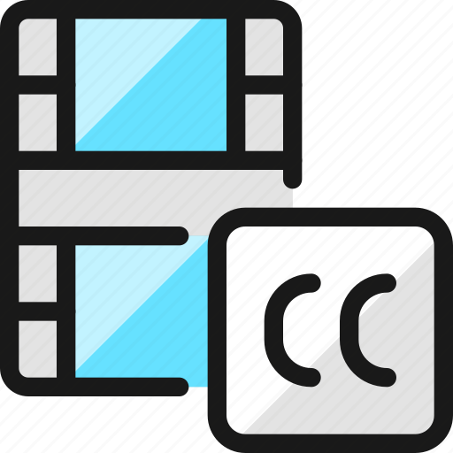 Video, edit, cc icon - Download on Iconfinder on Iconfinder