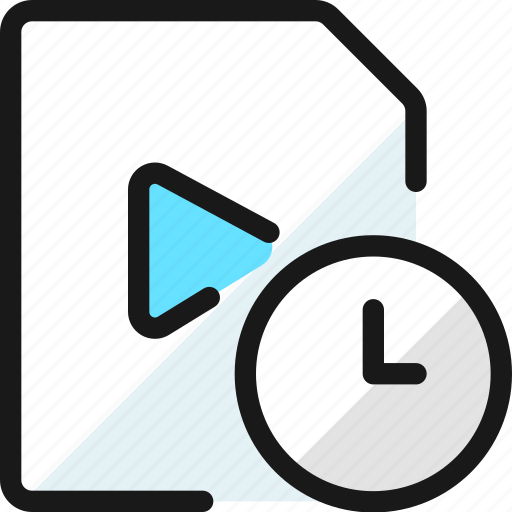 Video, file, clock icon - Download on Iconfinder