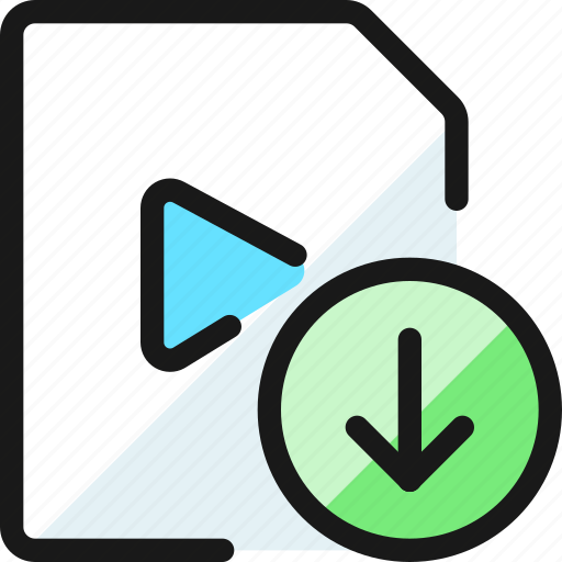 Video, file, download icon - Download on Iconfinder