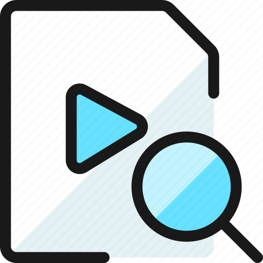 Video, file, search icon - Download on Iconfinder