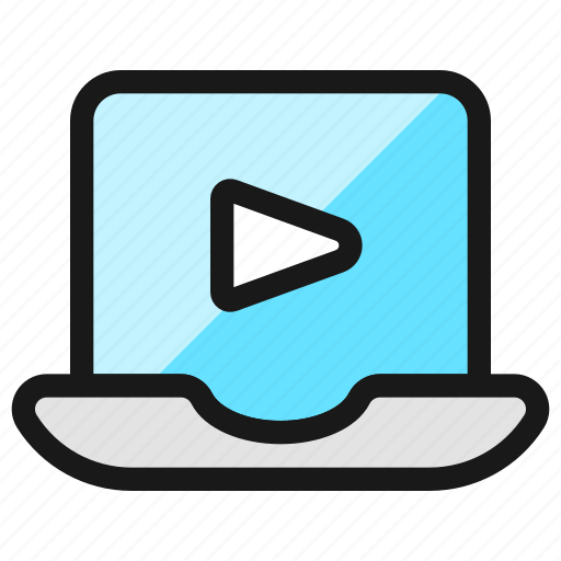 Video, player, laptop icon - Download on Iconfinder