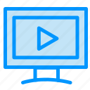 monitor, play, screen, video
