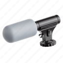 microphone, multimedia, video production, 3d icon, 3d illustration, 3d render, video