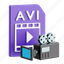 video, file, video file, multimedia, video production, 3d icon, 3d illustration, 3d render 