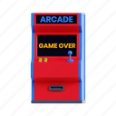 arcade, machine, retro, play, game, screen, gaming, joystick, button 