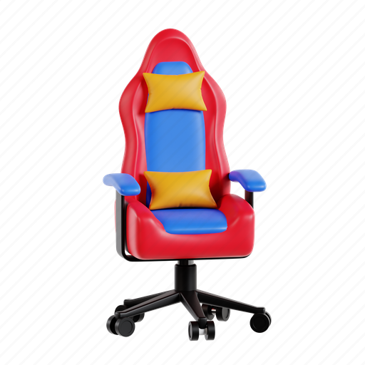 Gaming, chair, game, computer, armchair, modern, gamer 3D illustration - Download on Iconfinder