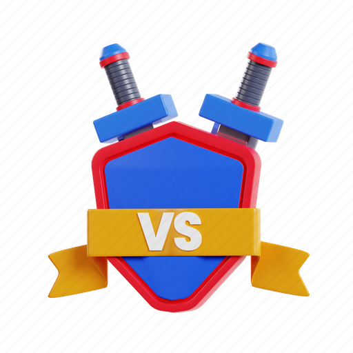 Versus, battle, vs, competition, fight, challenge, sport 3D illustration - Download on Iconfinder